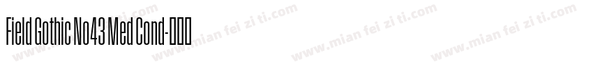 Field Gothic No43 Med Cond字体转换